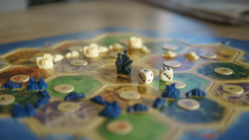 Close up shot of board game